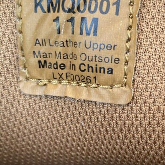 Wrangler Leather Work Boots Men's 11 Medium Heritage Wedge kmq0001 Height 4" EUC - Picture 5 of 10